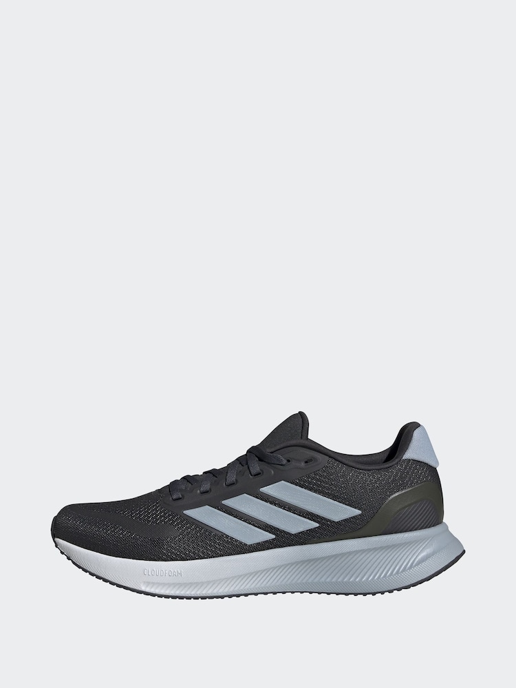 adidas Black Runfalcon 5 Running Trainers - Image 2 of 9