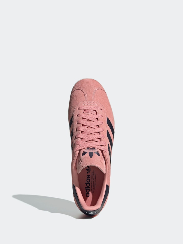 adidas Originals Pink Gazelle Trainers - Image 6 of 9