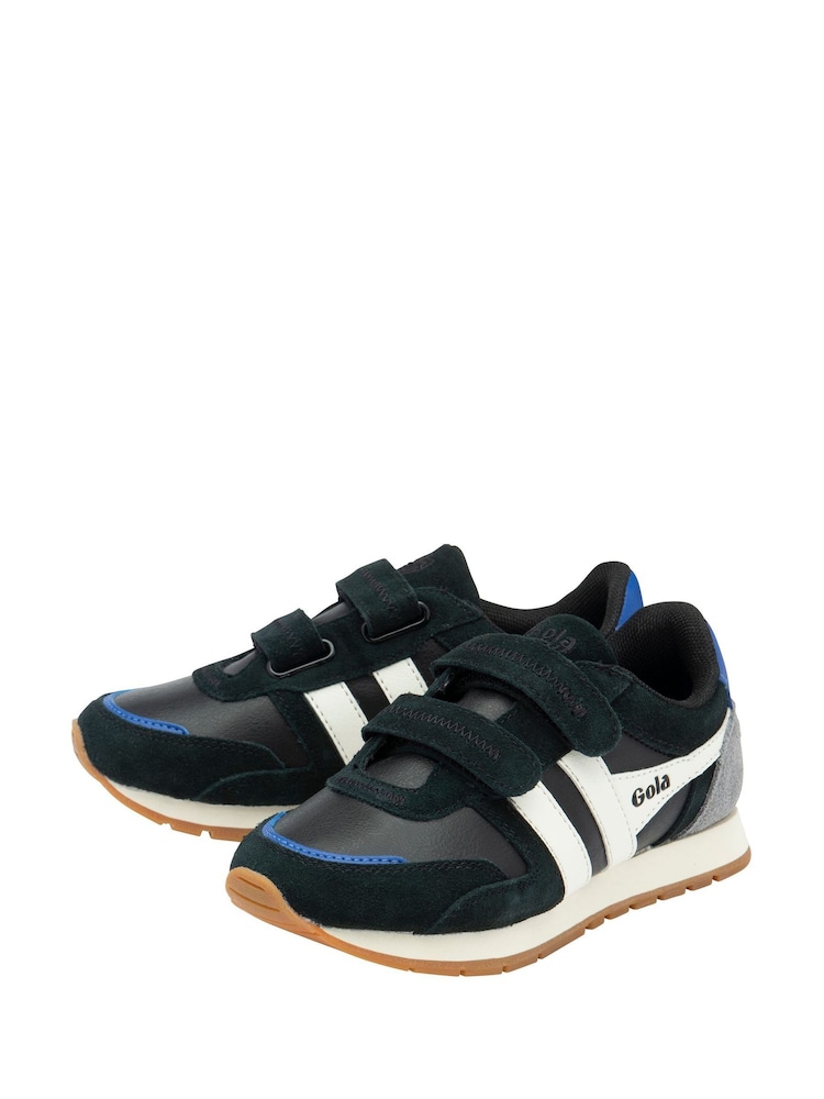 Gola Black Kids Austin Pure Strap Recycled PU Trainers - Image 2 of 4