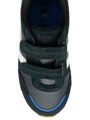 Gola Black Kids Austin Pure Strap Recycled PU Trainers - Image 4 of 4