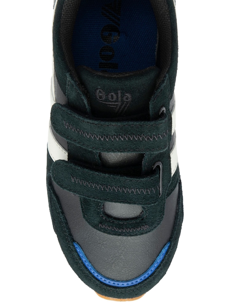 Gola Black Kids Austin Pure Strap Recycled PU Trainers - Image 4 of 4 Gola Black Kids Austin Pure Strap Recycled PU Trainers - Image 4 of 4
