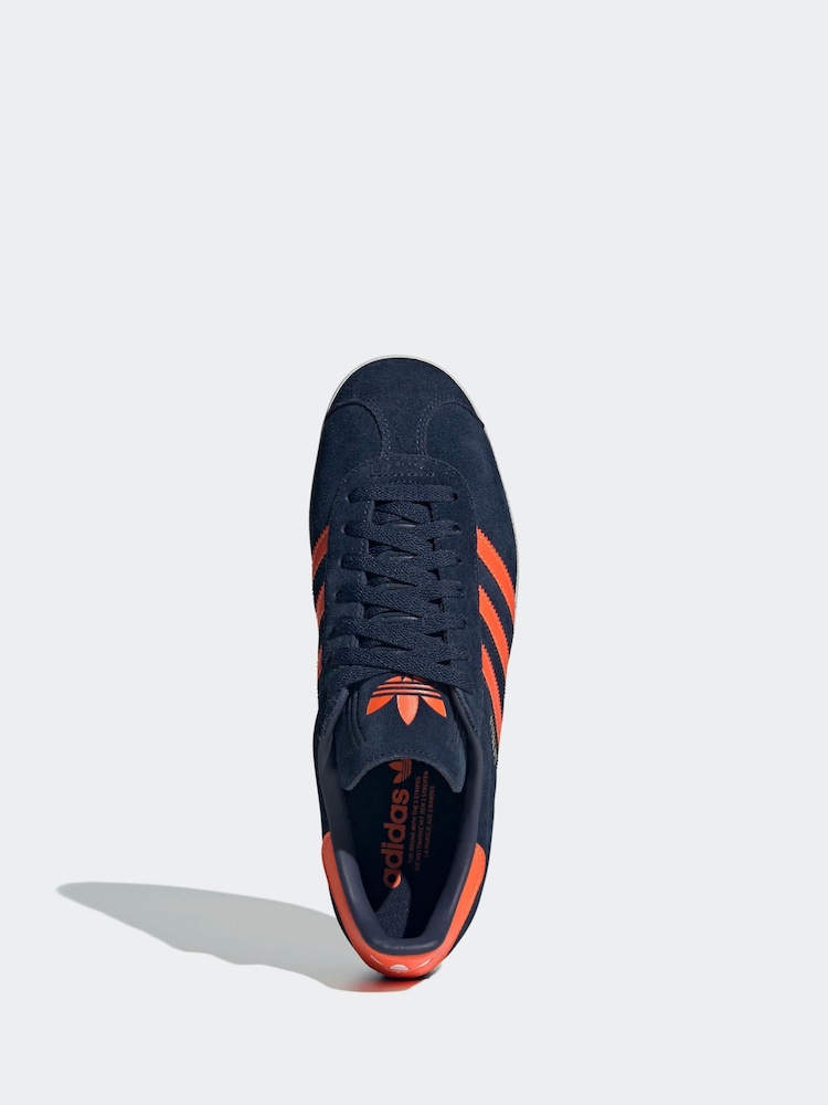 Темно-синий/Оранжевый - Кроссовки adidas Originals Gazelle - Изображение 3 из 3