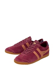 Gola Pink Ladies Bullet Suede Lace-Up Trainers - Image 2 of 4