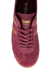 Gola Pink Ladies Bullet Suede Lace-Up Trainers - Image 4 of 4