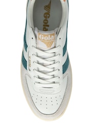 Gola salt white Ladies Hawk Lace-Up Trainers - Image 4 of 4