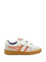 Gola White Kids Eagle Strap Trainers - Image 1 of 4
