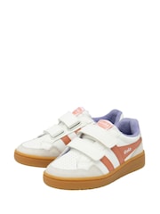 Gola White Kids Eagle Strap Trainers - Image 2 of 4