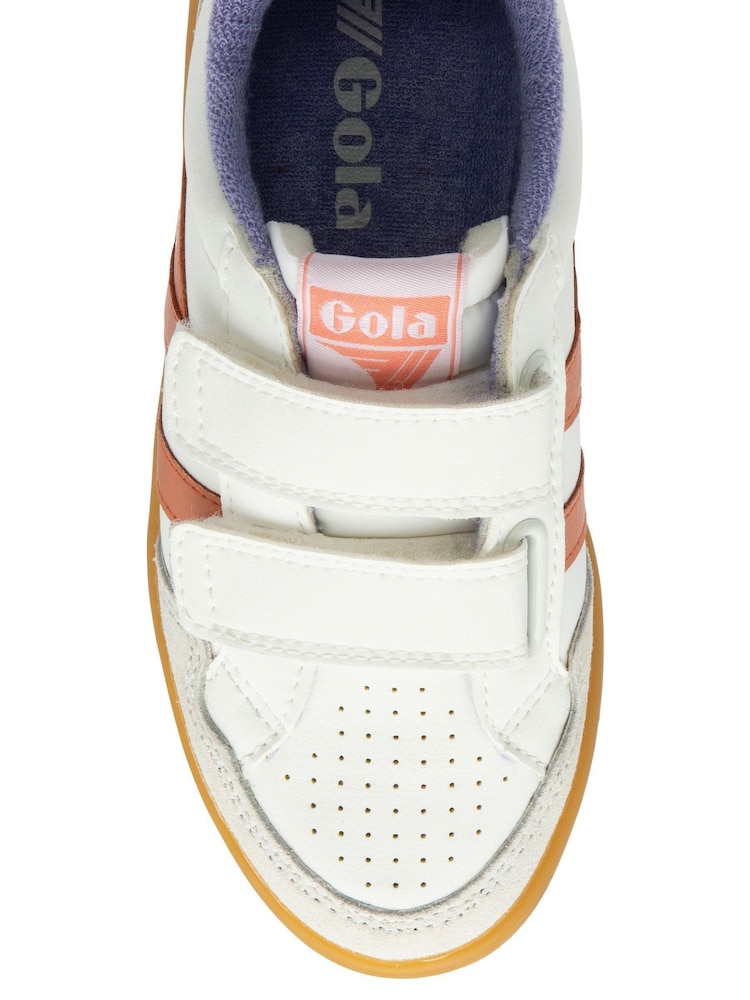 Gola White Kids Eagle Strap Trainers - Image 4 of 4