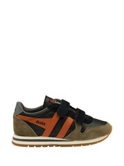 Gola Black Kids Daytona Pure Strap Recycled PU Trainers - Image 1 of 4