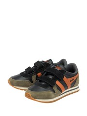 Gola Black Kids Daytona Pure Strap Recycled PU Trainers - Image 2 of 4