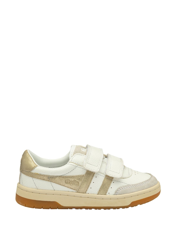 Gola Gold Kids Falcon Strap PU Trainers - Image 1 of 4