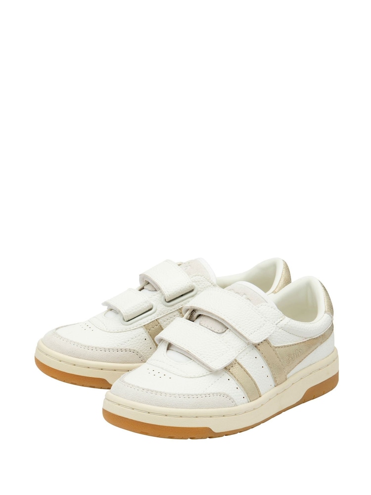 Gola Gold Kids Falcon Strap PU Trainers - Image 2 of 4