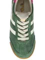 Gola Green Kids Elan Suede Lace-Up Trainers - Image 4 of 4