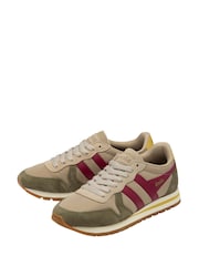 Gola Grey Ladies Daytona Chute Nylon Lace-Up Trainers - Image 2 of 4