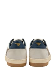 Gola White Mens Hawk Leather Lace Up Trainers - Image 3 of 4