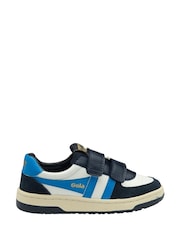 Gola White Kids Hawk Strap Recycled PU Trainers - Image 1 of 4