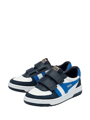 Gola White Kids Hawk Strap Recycled PU Trainers - Image 2 of 4