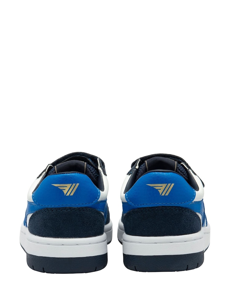 Gola White Kids Hawk Strap Recycled PU Trainers - Image 3 of 4