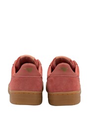 Gola Orange Ladies Hawk Suede 86 Lace Up Trainers - Image 3 of 4