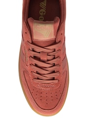 Gola Orange Ladies Hawk Suede 86 Lace Up Trainers - Image 4 of 4