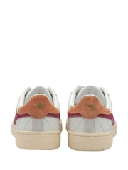 Gola White Ladies Falcon Leather Lace-Up Trainers - Image 3 of 4