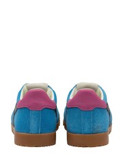 Gola Blue Kids Elan Suede Lace-Up Trainers - Image 3 of 4