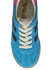 Gola Blue Kids Elan Suede Lace-Up Trainers - Image 4 of 4