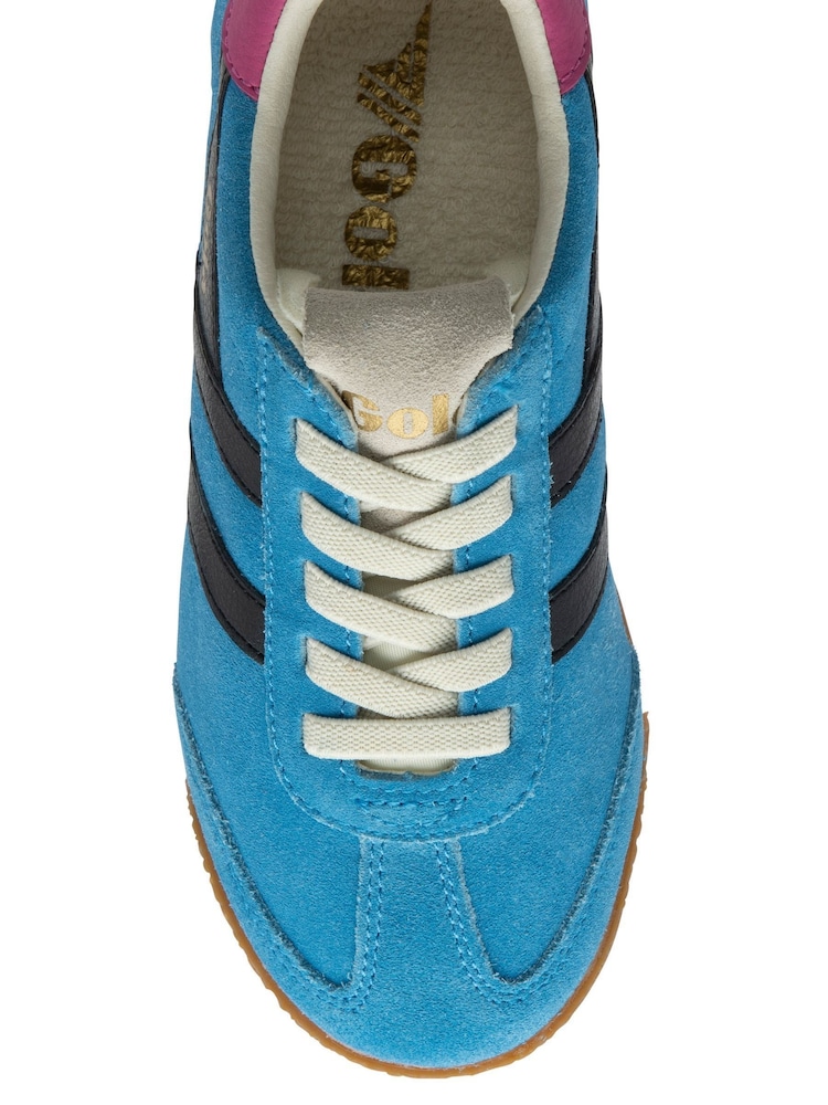 Gola Blue Kids Elan Suede Lace-Up Trainers - Image 4 of 4