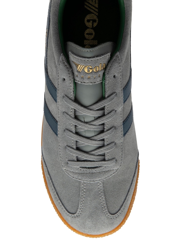 Gola Grey Mens Harrier Suede Lace-Up Trainers - Image 4 of 4 Gola Grey Mens Harrier Suede Lace-Up Trainers - Image 4 of 4