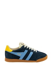 Gola Navy Ladies Elan Suede Lace-Up Trainers - Image 1 of 4
