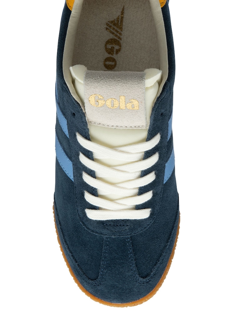 Gola Navy Ladies Elan Suede Lace-Up Trainers - Image 4 of 4 Gola Navy Ladies Elan Suede Lace-Up Trainers - Image 4 of 4