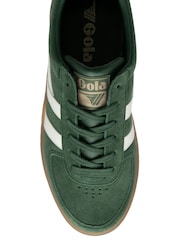 Gola Green Ladies Grandslam Suede Leather Trainers - Image 3 of 4