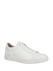Bela - Vionic Mens Lucas II Regular Fit Leather Trainers - Slika 1 iz 8