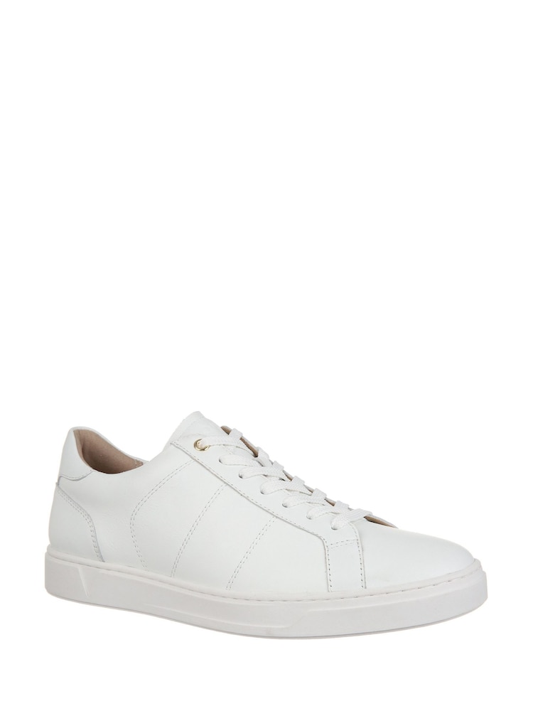 Bela - Vionic Mens Lucas II Regular Fit Leather Trainers - Slika 1 iz 8