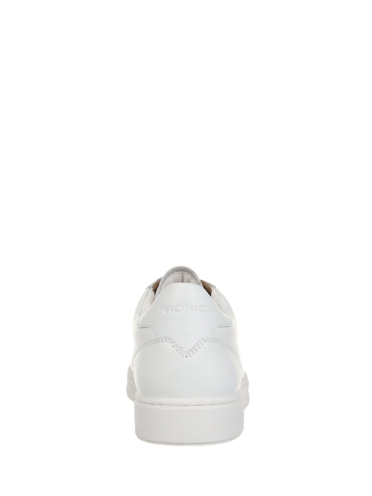Bela - Vionic Mens Lucas II Regular Fit Leather Trainers - Slika 2 iz 8