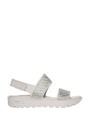 Skechers Beige Arch Fit Footsteps Enchant Sandals - Image 1 of 3