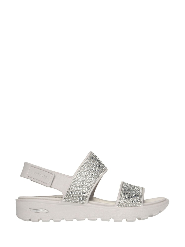 Skechers Beige Arch Fit Footsteps Enchant Sandals - Image 1 of 3 Skechers Beige Arch Fit Footsteps Enchant Sandals - Image 1 of 3