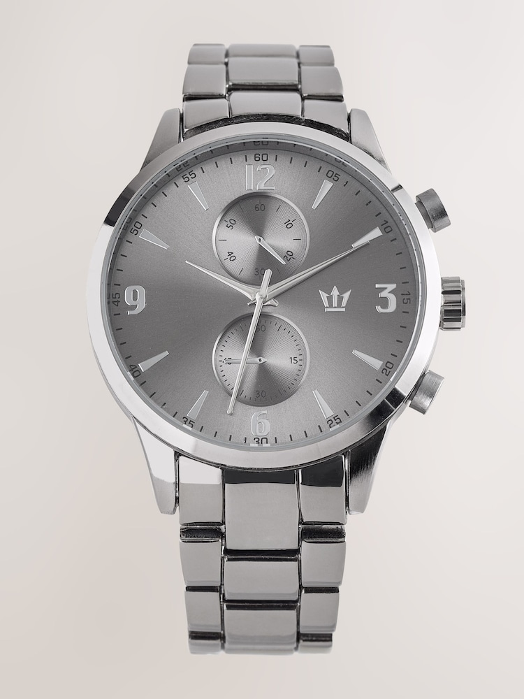 Gun Metal Brushed Bracelet Watch - Image 2 of 6
