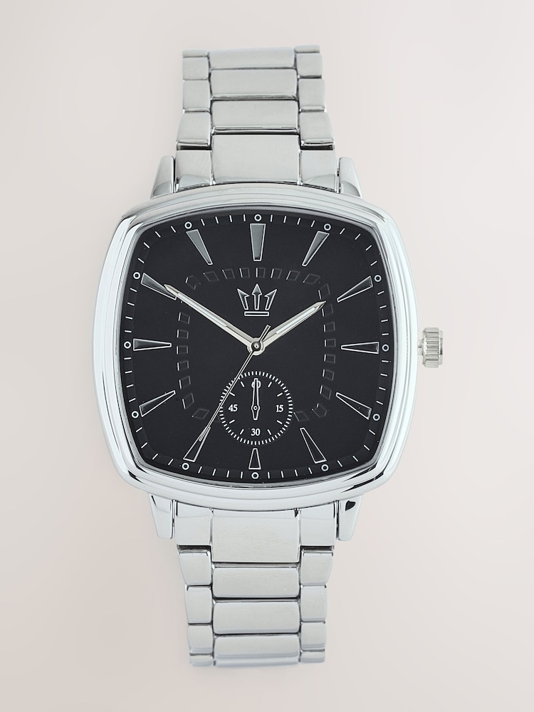 Silver Tone Square Dial Bracelet Watch - Image 2 of 4
