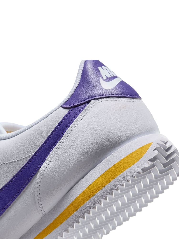 Nike White/Blue Cortez Trainers - Image 9 of 9