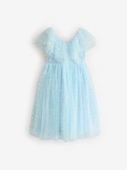 Blue Sequin Occasion Dress (3-16yrs) - Image 5 of 9