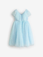 Blue Sequin Occasion Dress (3-16yrs) - Image 6 of 9