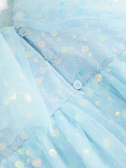 Blue Sequin Occasion Dress (3-16yrs) - Image 9 of 9
