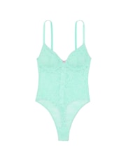 Victoria's Secret Waterfall Green Tease Lace Bodysuit - Image 3 of 3