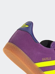 adidas Originals Purple Junior Gazelle Trainers - Image 8 of 9