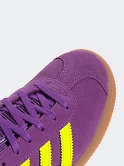 adidas Originals Purple Junior Gazelle Trainers - Image 9 of 9