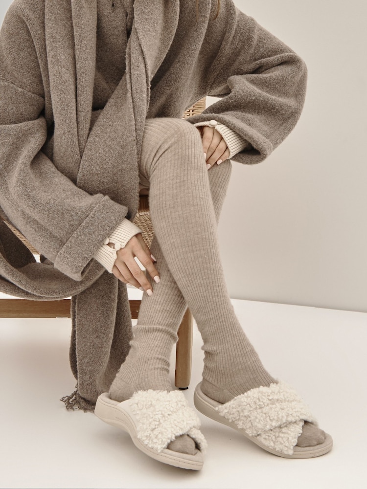 Белый - Vionic Regular Fit Relax II Arch Support Slippers - Image 2 of 11