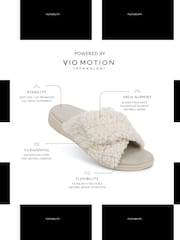 Белый - Vionic Regular Fit Relax II Arch Support Slippers - Image 9 of 11