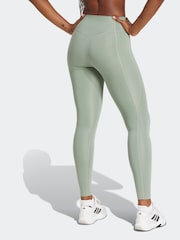 adidas Green Optime Essential Full Length Leggings - Image 2 of 7