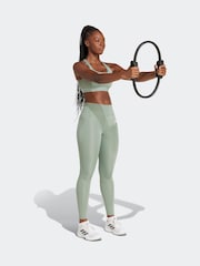 adidas Green Optime Essential Full Length Leggings - Image 3 of 7